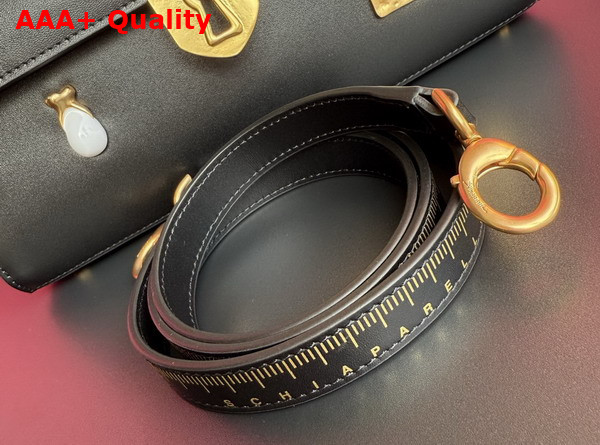 Schiaparelli Bijoux Secret Bag in Smooth Black Lambskin Replica