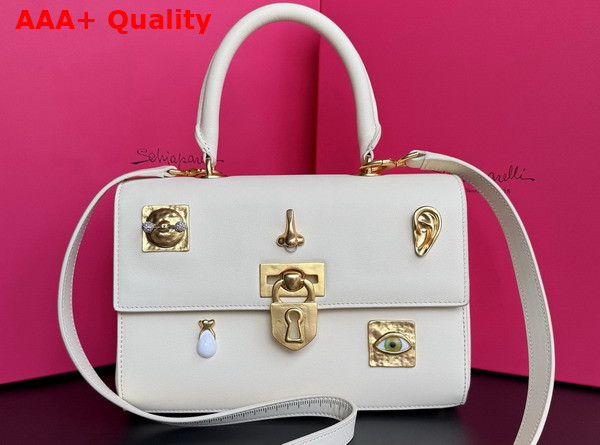 Schiaparelli Bijoux Secret Bag in Smooth Ecru Lambskin Replica