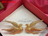 Schiaparelli Dove Earrings in Gold Plated Brass Replica