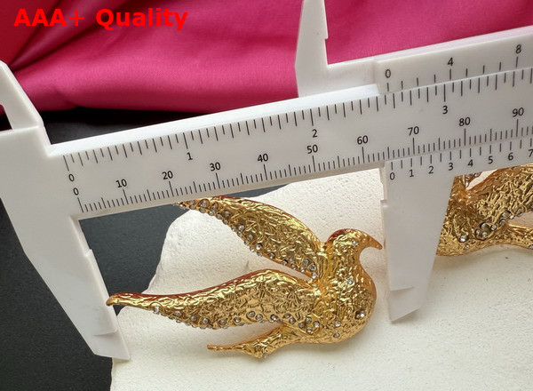 Schiaparelli Dove Earrings in Gold Plated Brass Replica