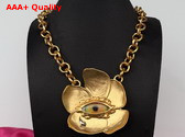 Schiaparelli Eye and Teardrops Necklace in Gold Replica
