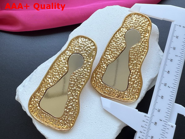 Schiaparelli Keyhole Earrings in Gold Brass Replica