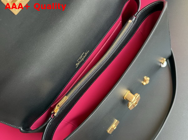 Schiaparelli Large Bijoux Secret Bag in Smooth Black Lambskin Replica