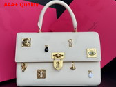 Schiaparelli Large Bijoux Secret Bag in Smooth Ecru Lambskin Replica