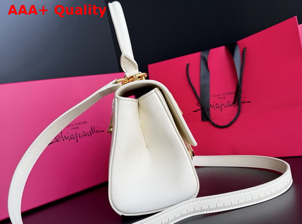 Schiaparelli Mini Bijoux Secret Bag in Smooth Ecru Lambskin Replica