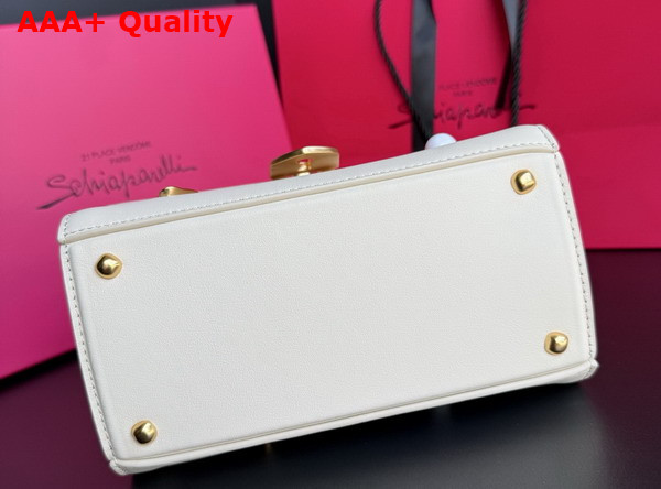 Schiaparelli Mini Bijoux Secret Bag in Smooth Ecru Lambskin Replica