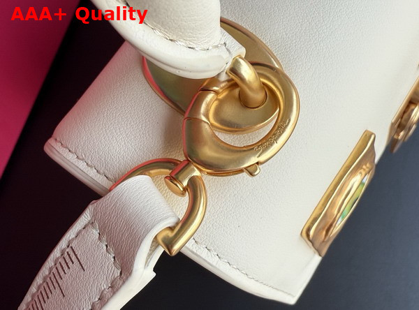 Schiaparelli Mini Bijoux Secret Bag in Smooth Ecru Lambskin Replica