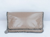 Pochette Pieghevole Falabella in Camoscio for Sale