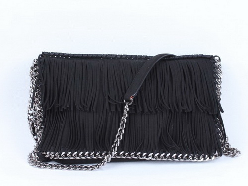 Falabella Fringe Shoulder Bag Black for Sale