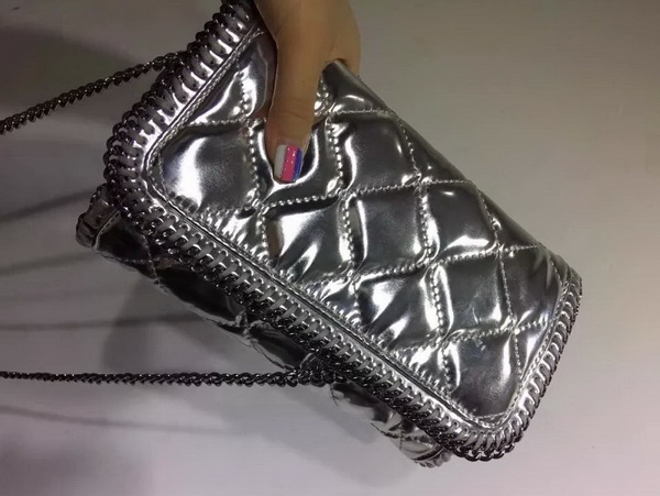 Falabella Quilted Metallic Tiny Clutch for Sale
