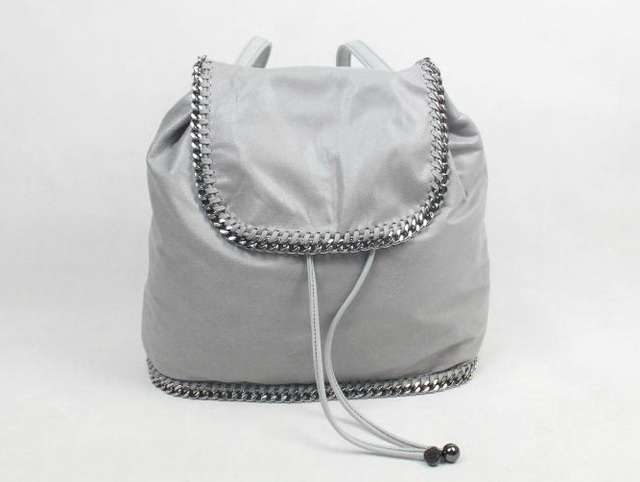 Stella Falabella Backpack in Light Grey for Sale