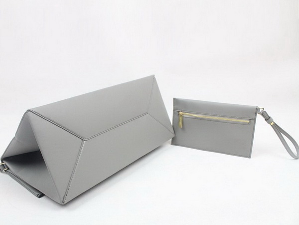 Stella McCartney Beckett Bag In Light Grey Patent Leather for Sale