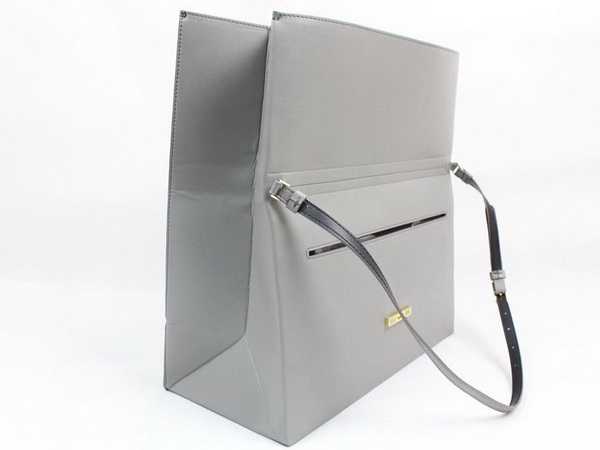Stella McCartney Beckett Bag In Light Grey Patent Leather for Sale