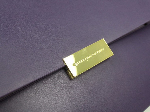 Stella McCartney Beckett Bag In Purple Patent Leather for Sale