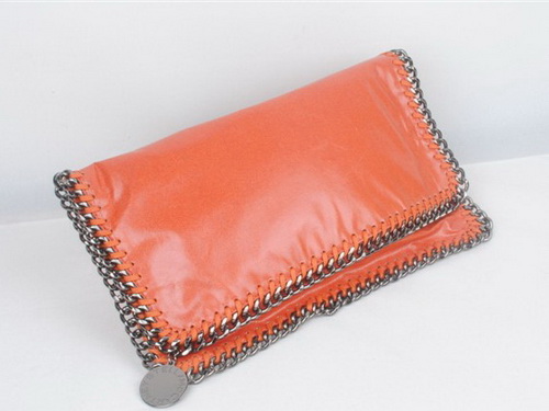 Stella McCartney Eveling Clutch in Orange for Sale