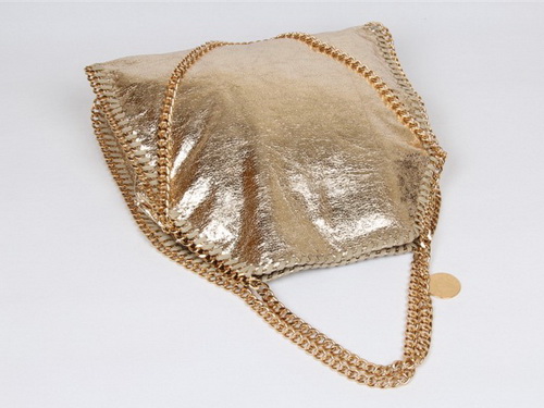 Stella McCartney Falabella Fold Over Tote Bag Gold for Sale