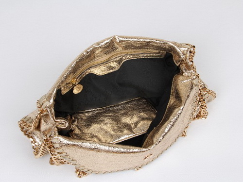 Stella McCartney Falabella Fold Over Tote Bag Gold for Sale