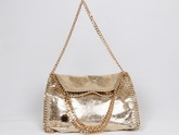 Stella McCartney Falabella Fold Over Tote Bag Gold for Sale