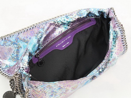 Stella McCartney Falabella Shoulder Bag Blue Snake for Sale