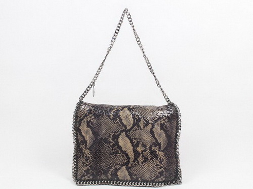 Stella McCartney Falabella Shoulder Bag Coffee Snake for Sale