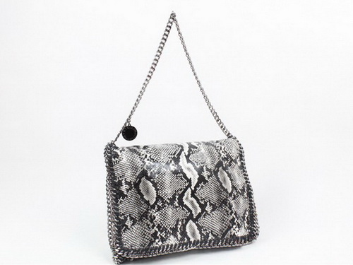 Stella McCartney Falabella Shoulder Bag Grey Snake for Sale