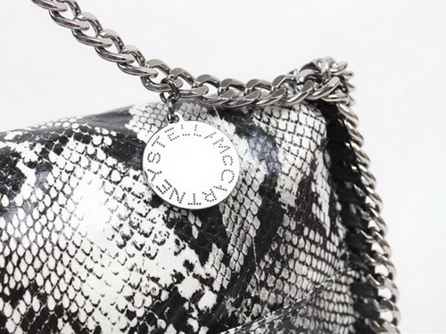 Stella McCartney Falabella Shoulder Bag Grey Snake for Sale