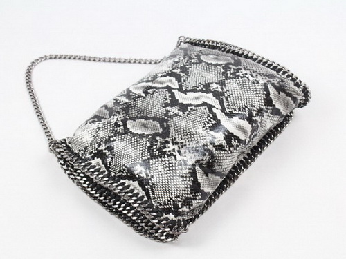Stella McCartney Falabella Shoulder Bag Grey Snake for Sale