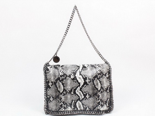 Stella McCartney Falabella Shoulder Bag Grey Snake for Sale