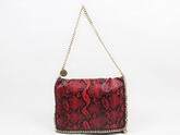 Stella McCartney Falabella Shoulder Bag Red Snake for Sale