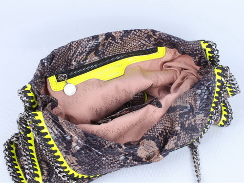 Stella McCartney Faux Python Falabella Tote Bag Brown for Sale