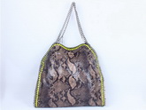 Stella McCartney Faux Python Falabella Tote Bag Brown for Sale