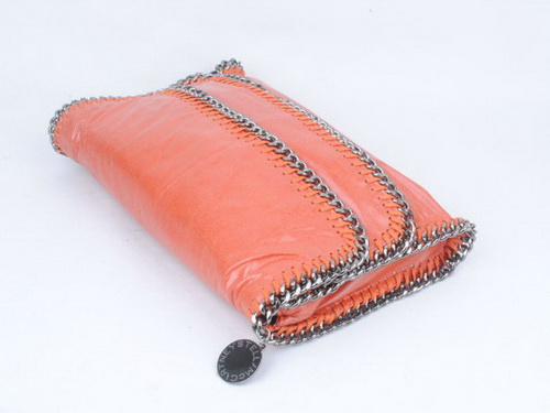 Stella McCartney Foldover Clutch Orange for Sale