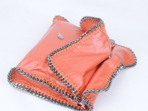 Stella McCartney Foldover Clutch Orange for Sale