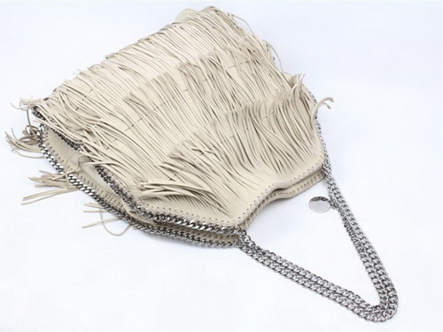 Stella McCartney Fringed Falabella Tote Cream for Sale