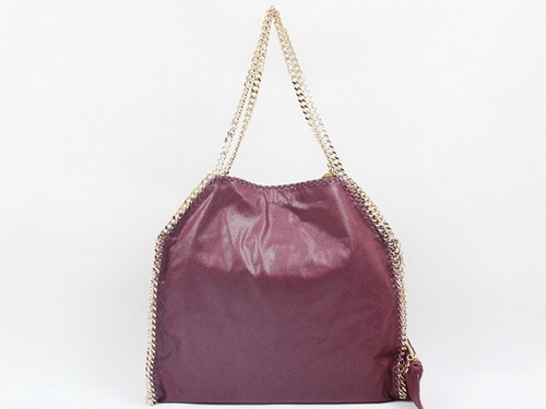 Stella McCartney Large Tote Burgundy Leather for Sale
