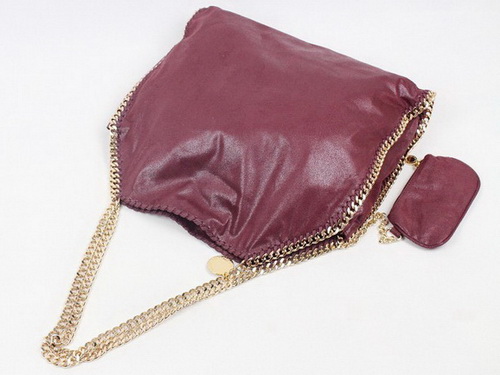 Stella McCartney Large Tote Burgundy Leather for Sale