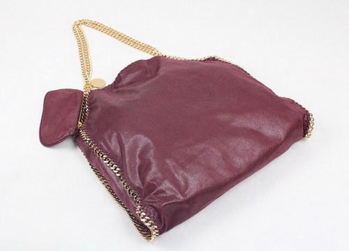 Stella McCartney Large Tote Burgundy Leather for Sale