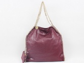 Stella McCartney Large Tote Burgundy Leather for Sale