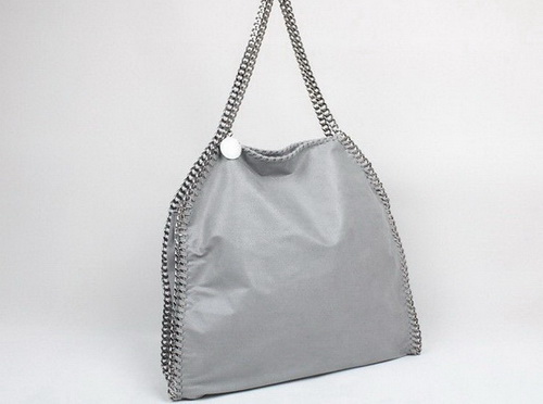Stella McCartney Large Tote Light Grey Leather for Sale