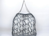 Stella McCartney Snake Print Falabella Tote Grey for Sale