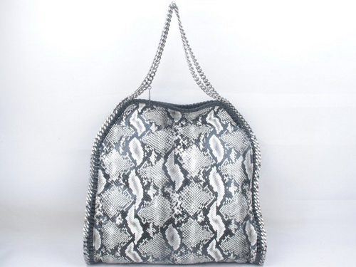 Stella McCartney Snake Print Falabella Tote Grey for Sale