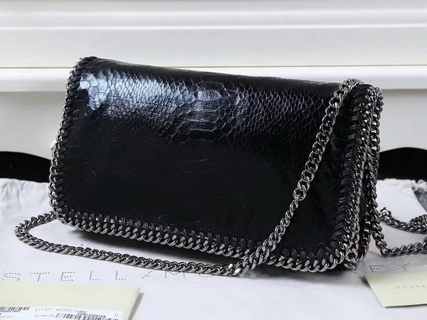 Stella Mccartney Falabella Alter Snake Cross Body Bag in Black for Sale