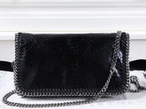 Stella Mccartney Falabella Alter Snake Cross Body Bag in Black for Sale