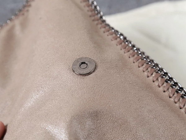 Stella Mccartney Falabella Chamois Fold Over Clutch in Camel for Sale