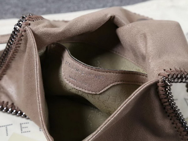 Stella Mccartney Falabella Chamois Fold Over Clutch in Camel for Sale