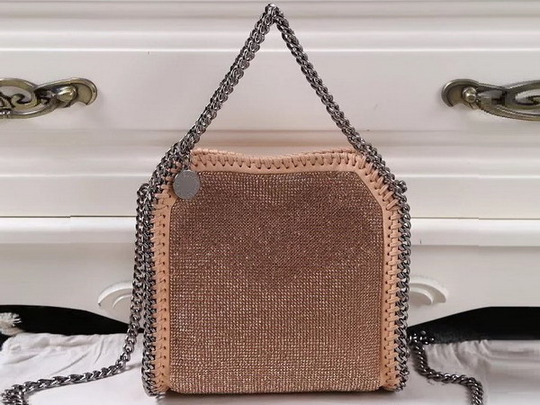 Stella Mccartney Falabella Crystal Stones Tiny Tote in Powder for Sale