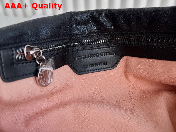 Stella Mccartney Falabella Fold Over Tote in Black Silver and Gold Chain Replica