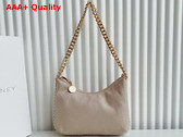 Stella Mccartney Falabella Zipped Mini Shoulder Bag in Butter Cream with Gold Chain Replica