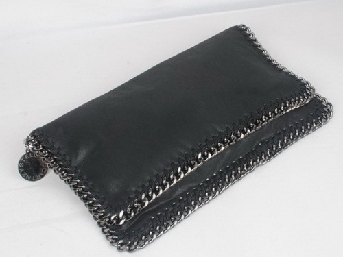 Stella Mccartney Foldover Clutch Black for Sale