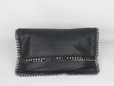 Stella Mccartney Foldover Clutch Black for Sale